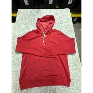 Alternative Apparel Mens XL Red Pullover Hoodie Sweatshirt Kangaroo Pocket 095F2